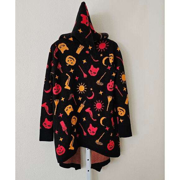 DISNEY Her Universe Hocus Pocus Dani Hooded Flyaway Halloween Cardigan Sz S/M - Picture 2 of 16